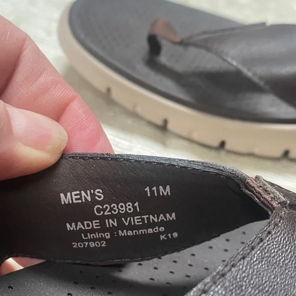 Cole Haan Men's Dark Brown Sandals - Picture 4 of 6